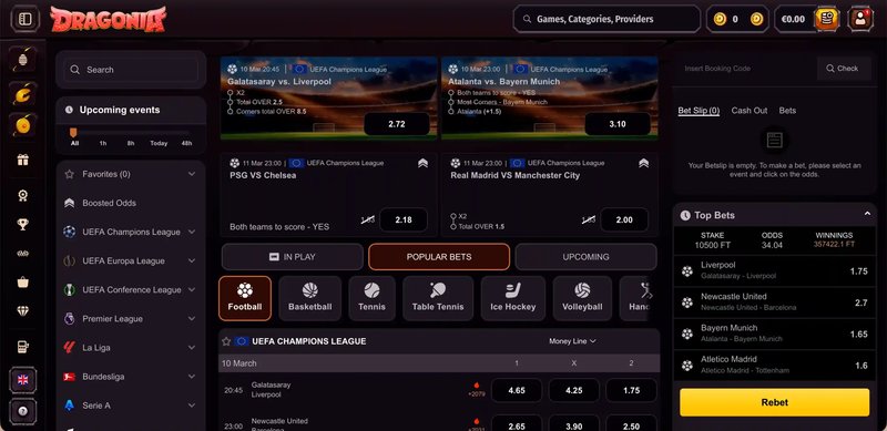 Dragonia casino login à France